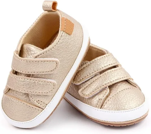 Miniatura 3 de Baby Shoes Soft Leather Flat Shoes Toddler First Walker Shoes Boys Girls Infant Newborn Sneakers Non-Slip Rubber Sole