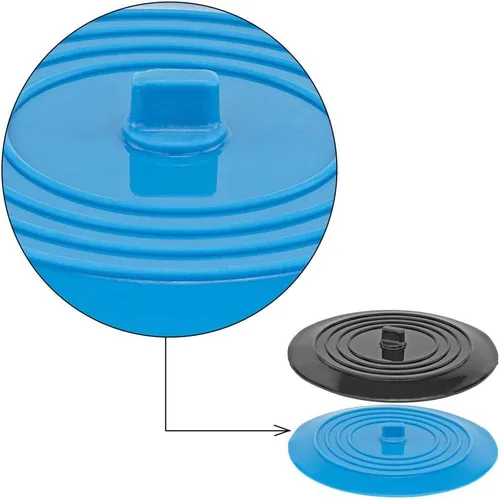 Miniatura 3 de Juego de tapones de drenaje de silicona para fregadero, paquete de 2 tapones extra anchos de 6 pulgadas para fregaderos de cocina, trituradores