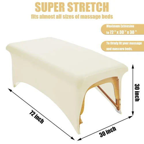 Miniatura 5 de Funda de cama elástica para cama de extensión de pestañas, juego de sábanas protectoras de tratamiento de spa para decoración de cama de pestañas