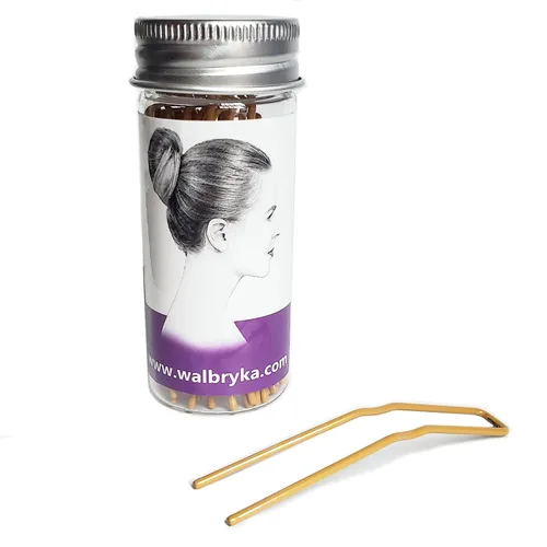 Miniatura 11 de Horquillas para moño ROCST Bobby Pins Clips para ballet mujer niña peluquería salón (2 pulgadas, marrón, 12 piezas) (negro, 2 pulgadas
