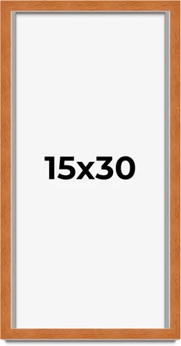 Miniatura 160 de Marco de 3 x 3 pulgadas, marco de madera maciza de nuez miel tradicional marrón Ancho de moldeo de 0.875 pulgadas Profundidad de conejo de 0.875