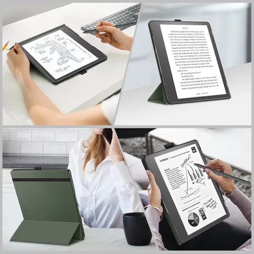 Miniatura 4 de Fintie Funda triple para Kindle Scribe (versión 2024/2022) – Funda plegable ultraligera con función de apagado y encendido automático para Amazon