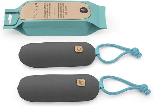 Miniatura 9 de PURGGO Bolsa purificadora de aire de carbón de bambú, dura más de 365 días, desodorante para zapatos, eliminador de olores, sin productos químicos