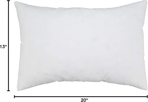 Miniatura 4 de SARO LIFESTYLE Relleno de almohada de plumón, blanco, 13"x20