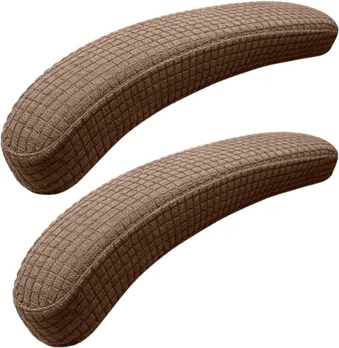 Miniatura 11 de Melaluxe 2 fundas de poliéster extraíbles para reposabrazos de silla de oficina (beige)