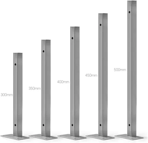 Miniatura 5 de Soporte para estante de pared de acero inoxidable cepillado, soporte para estante cuadrado flotante oculto, soporte para estante de oficina en casa