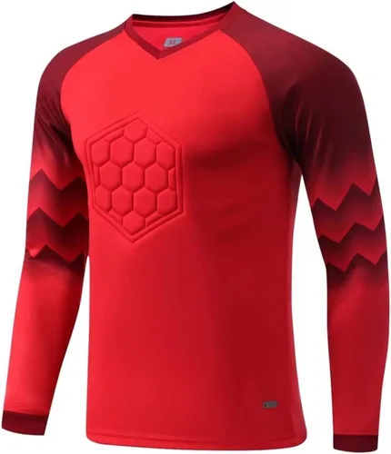 Miniatura 9 de TiaoBug Kids Boys Gladiator Goalkeeper Jersey Padded Goalie Shirt Soccer Jersey Sports Team Training Uniforms