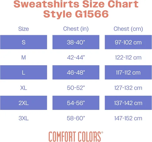 Miniatura 5 de Comfort Colors Sudadera de cuello redondo para adultos, estilo G1566