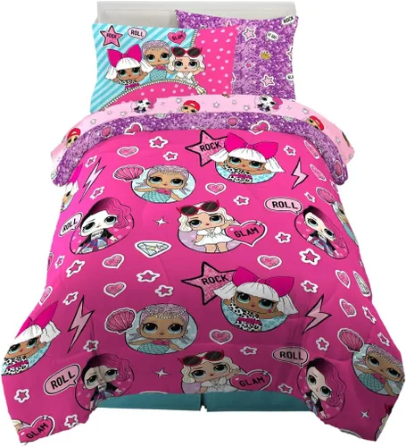 Miniatura 10 de Franco - Juego de ropa de cama para niños, edredón y sábanas supersuaves con funda de almohada, 5 piezas, tamaño individual, Jurassic World, 6A1348