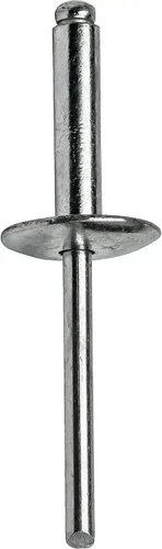Miniatura 6 de Fastenere Remaches Pop de Brida Grande - 1/8" x 1/2" (50 piezas) Resistentes, de Extremo Abierto, Aluminio Resistente a la Corrosión, Alta