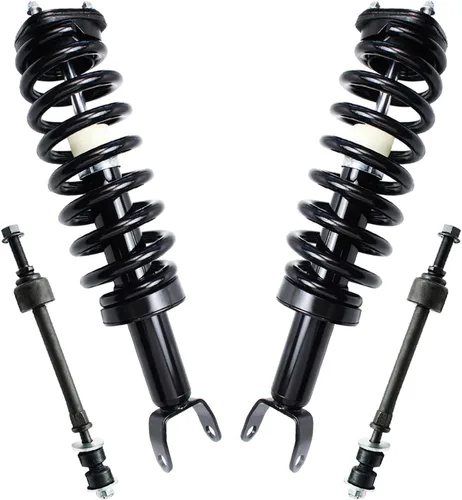 Miniatura 28 de Detroit Axle - Kit de puntales delanteros para Jeep Grand Cherokee 2005-2010 2006-2010 Commander 2007 2008 2009, 2 montajes rápidos de 2 barras