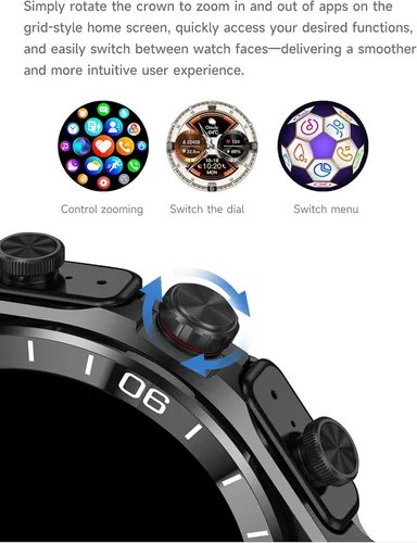 Miniatura 3 de Reloj inteligente con auriculares, llamadas Bluetooth puede responder y hacer llamadas, rastreador de fitness deportivo con paso, material metálico
