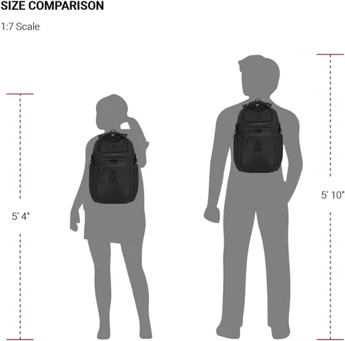 Miniatura 6 de SwissGear Endure ScanSmart – Mochila para portátil con tecnología TSA aprobada – Compatible con la mayoría de laptops de 17" – Múltiples bolsillos