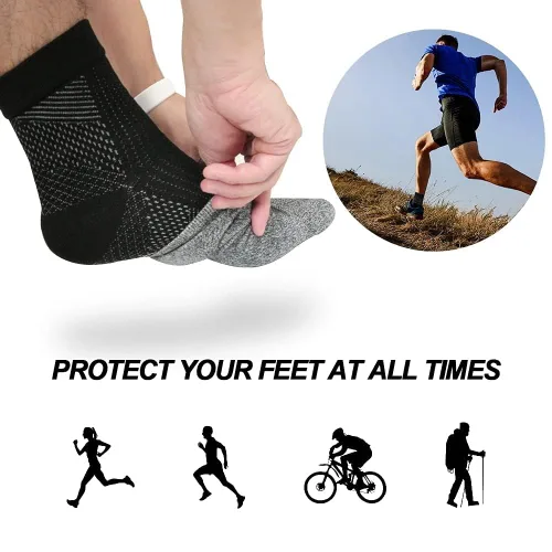 Miniatura 3 de Calcetines funcionales para neuropatía, calcetines de compresión de tobillo Comprex para mujeres y hombres, calcetines de compresión de tobillo