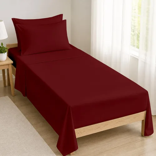 Miniatura 21 de Mattress-Homes Juego de sábanas de tamaño matrimonial XL, ropa de cama de 4 piezas, microfibra cepillada, sábanas extra suaves, refrescantes
