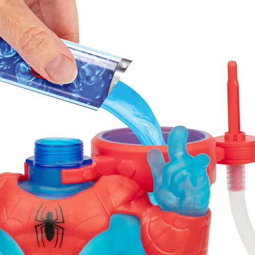 Miniatura 3 de Heroes of Goo Jit Zu Marvel Hero Creator Spider-Man con 3 rellenos únicos de Goo, mezcla, rellena y crea tu propia figura de acción elástica