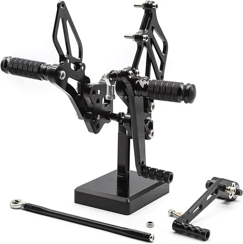 Miniatura 3 de FXCNC Juego de estriberas ajustables CNC para motocicleta, reposapiés trasero compatible con GSX-R GSXR 600 750 GSXR600 GSXR750 GSX-R600 GSX-R750