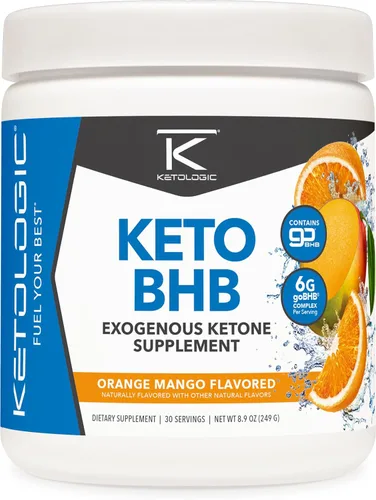 Miniatura 6 de Ketologic Keto BHB (sabor fresa y kiwi) 30 porciones - Suplemento de cetona exógena con goBHB, sales de beta-hidroxibutirato