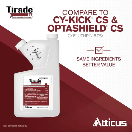Miniatura 2 de Atticus Tirade CS Insecticida (16 onzas) Control de plagas en interiores y exteriores liberado en el tiempo para hormigas, moscas, pulgas, mosquitos