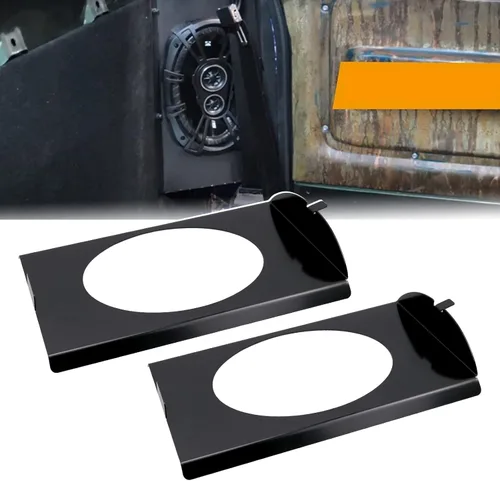 RULLINE Soportes de altavoz detrás del asiento Compatibles con Chevy GMC C10 de 1973-1987 detrás de la cabina del asiento cuadrado para altavoces 6x9