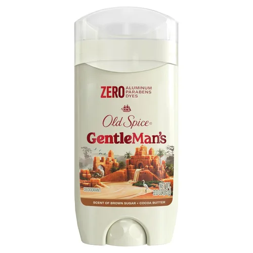 Old Spice GentleMan's - Desodorante de tacto seco sin aluminio para hombres, frescura duradera 24/7, suave para la piel con acondicionadores para la