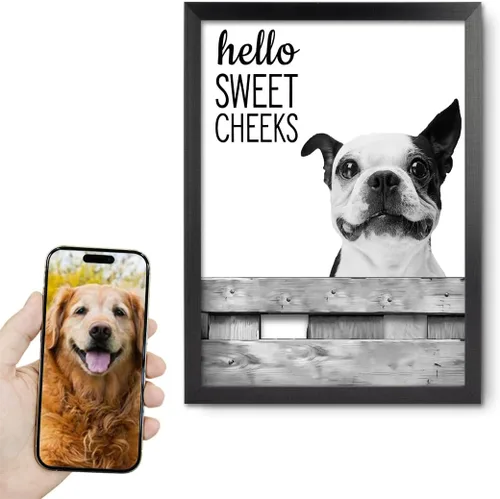 Miniatura 38 de Fotos personalizadas de mascotas en lienzo para pared Arte de baño personalizado Lindo perro gato en bañera Impresiones, divertidos animales Foto