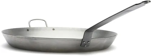 Miniatura 4 de De Buyer 5110.50 'Carbon Plus' - Estufa redonda Lyonnaise Cup - Cola pluma remachada - Hoja de acero blanco - Diámetro 19.7 in