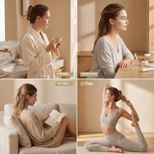 Miniatura 6 de LUKACY Paquete de 6 pinzas de metal grandes para el cabello, pinzas de pelo doradas grandes de 4 pulgadas, pinzas de pelo perfectas para mujeres