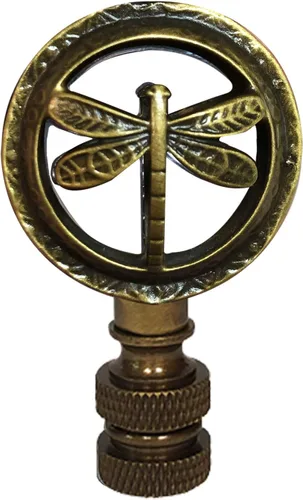 Miniatura 9 de Royal Designs, Inc. Lámpara decorativa de libélula finial, F-5093-CH-1, cromo