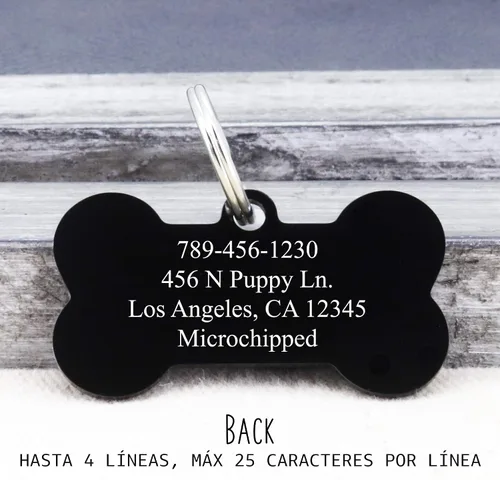 Miniatura 3 de Ultra Joys - Etiqueta de identificación de mascotas de acero inoxidable, etiquetas de nombre de perro personalizadas en la parte delantera y Montaña