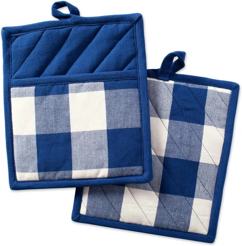 Miniatura 16 de DII Buffalo Check Kitchen Collection, juego de cocina clásico de granja, agarradera, blanco y negro, 2 piezas