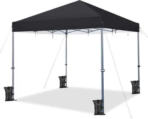 Miniatura 23 de Yaheetech Toldo desplegable de 6.6 x 6.6 pulgadas, tienda de campaña instantánea portátil para exteriores, kiosco comercial con bolsa de transporte