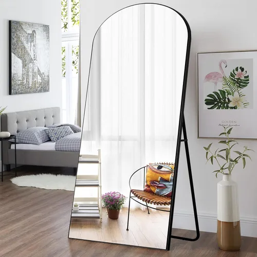 Miniatura 22 de KIAYACI - Espejo para pared de cuerpo completo, espejo para dormitorio o vestidor, se puede colocar de pie, colgado o apoyado contra la pared