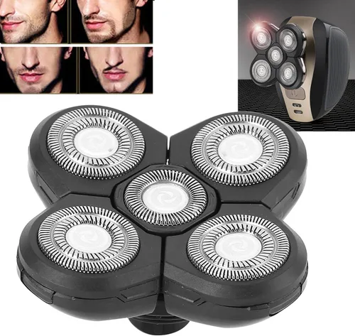Miniatura 7 de Afeitadora eléctrica de repuesto accesorio de afeitadora eléctrica de repuesto para hombres Máquina de afeitar rotativa de cabeza calva Kit de aseo