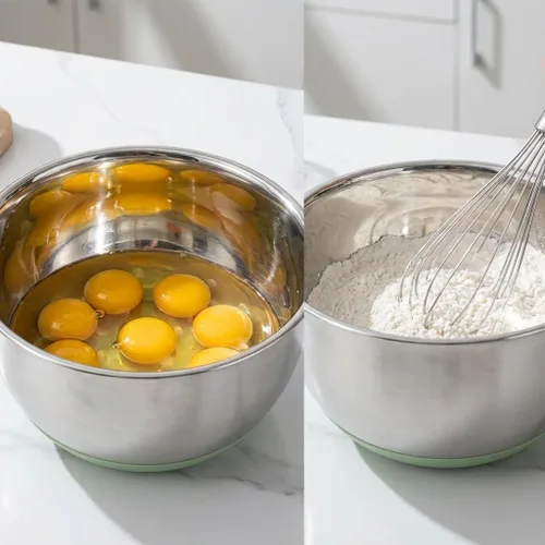 Miniatura 6 de Centrífuga de ensalada de acero inoxidable, spinner de lechuga de 5.3 Qt con base antideslizante, botón de drenaje y parada, spinner para lavar