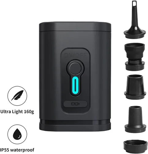 Miniatura 3 de Bomba de aire eléctrica, bomba de aire portátil para campamento al aire libre, cojines inflables, camas de colchón de aire, barcos, anillo