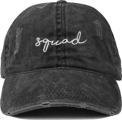 Miniatura 3 de Gorra de béisbol unisexual de algodón de perfil bajo para papá vintage desgastado Funky Junque
