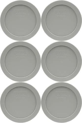 Miniatura 5 de Pyrex Tapa de repuesto para almacenamiento de alimentos gris azabache de 7200 unidades, 2 tazas, fabricada en Estados Unidos