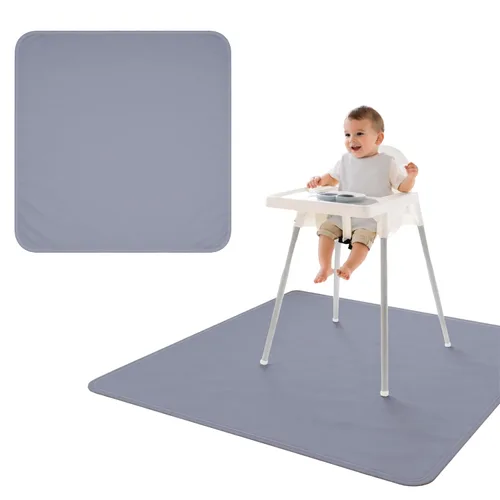 Miniatura 35 de BapronBaby Adventure Awaits - Tapete impermeable para debajo de sillas altas, suelos, mesas, tiempo de juego o artes y manualidades, lavable a