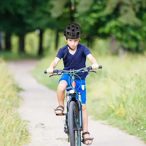 Miniatura 7 de SIFVO - Casco de bicicleta para niños, casco de bicicleta para niños y niñas de 8 años en adelante, con visera fresca, casco de bicicleta