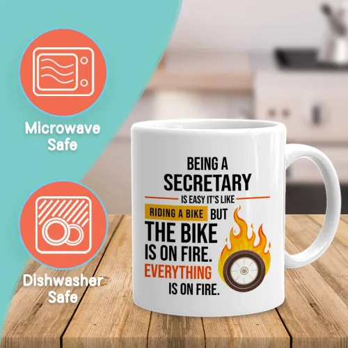 Miniatura 2 de Taza de secretaria de 11 onzas, regalos divertidos para la escuela de medicina, oficina, secretarias de trabajo, asistente administrativo