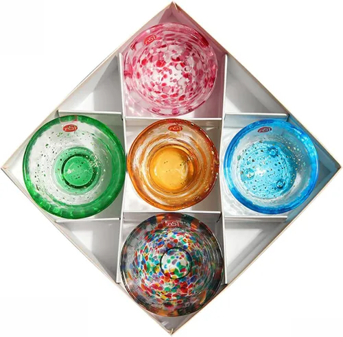 Miniatura 15 de Tazas de sake japonesas hechas a mano – Exquisita cristalería artesanal para sake frío y shochu, elegante vajilla para cualquier ocasión, fabricada