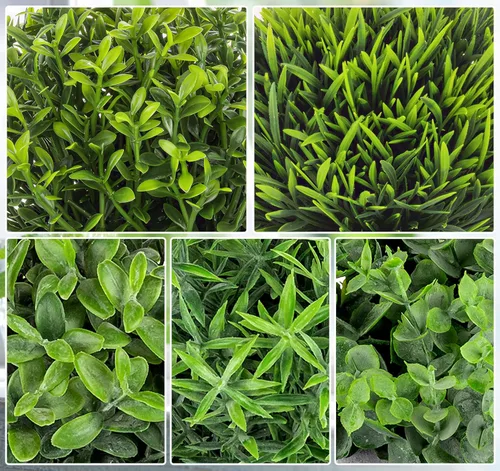 Miniatura 3 de Lemonfilter Pequeñas plantas falsas, paquete de 5 mini plantas artificiales de eucalipto en maceta, plantas artificiales de plástico para estantes 2