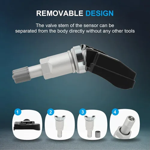 Miniatura 5 de FINDAUTO Equipo original TPMS Sensor 315MHz Sistema de monitoreo de presión de neumáticos Sensor compatible para Jaguar para Land Rover C2C41656