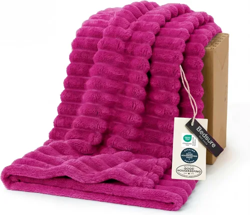 Miniatura 27 de Bedsure GentleSoft - Manta de forro polar azul para sofá, mantas suaves y acogedoras para mujer, lindas mantas pequeñas para niñas, azul claro, 108