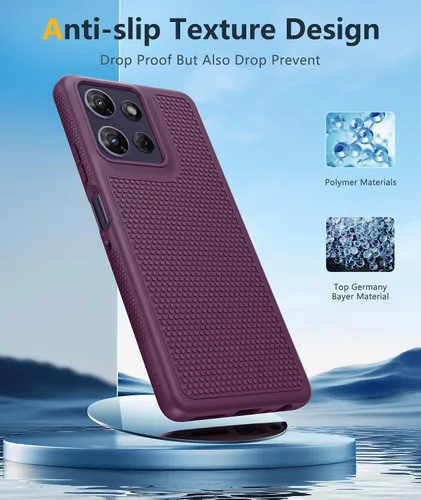 Miniatura 507 de FNTCASE Funda para iPhone 17 Pro: Fundas delgadas translúcidas de color azul claro compatibles con MagSafe, protección completa de la cámara