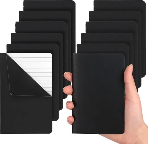 Miniatura 9 de LABUK 48 piezas de cuadernos A5 a granel, cuadernos rayados de 5.5 x 8.5 pulgadas, cuadernos en blanco para escribir, oficina, escuela, 60 páginas