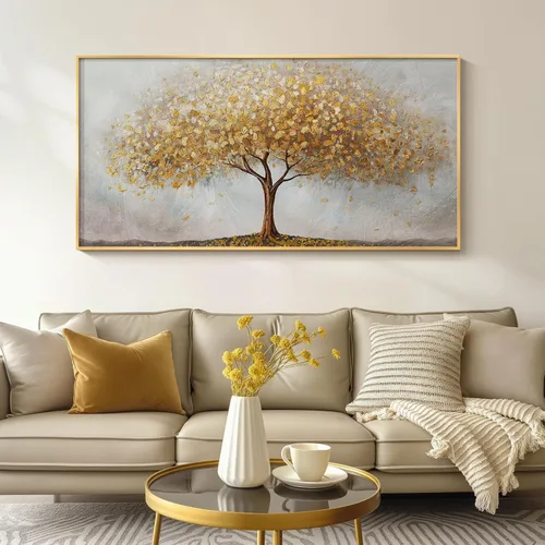 Miniatura 14 de Arte de pared botánico vintage con marco grande para sala de estar, impresiones de pintura en lienzo floral rústico neutro, cuadro retro de flores