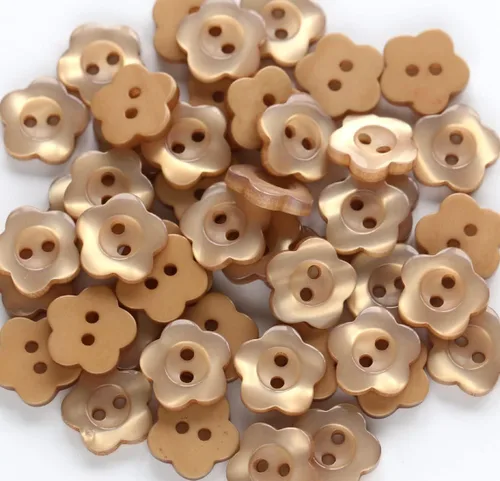 Miniatura 12 de 150 botones en forma de flor de 1/2 pulgada (0.492 in) para coser camisas, botones de resina negra para proyectos de manualidades, álbumes de Negro