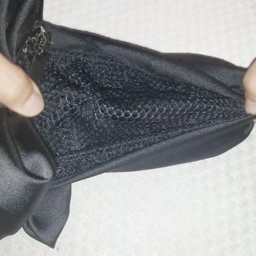 Miniatura 5 de Pinza profesional para el cabello, pasador de cinta negra con cubierta de moño, decoración de nudo de lazo y red para moños